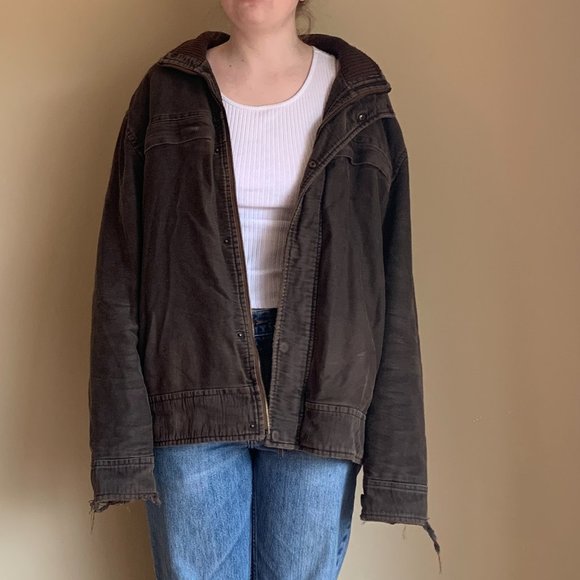 Oversized Brown Jacket - Picture 2 of 9